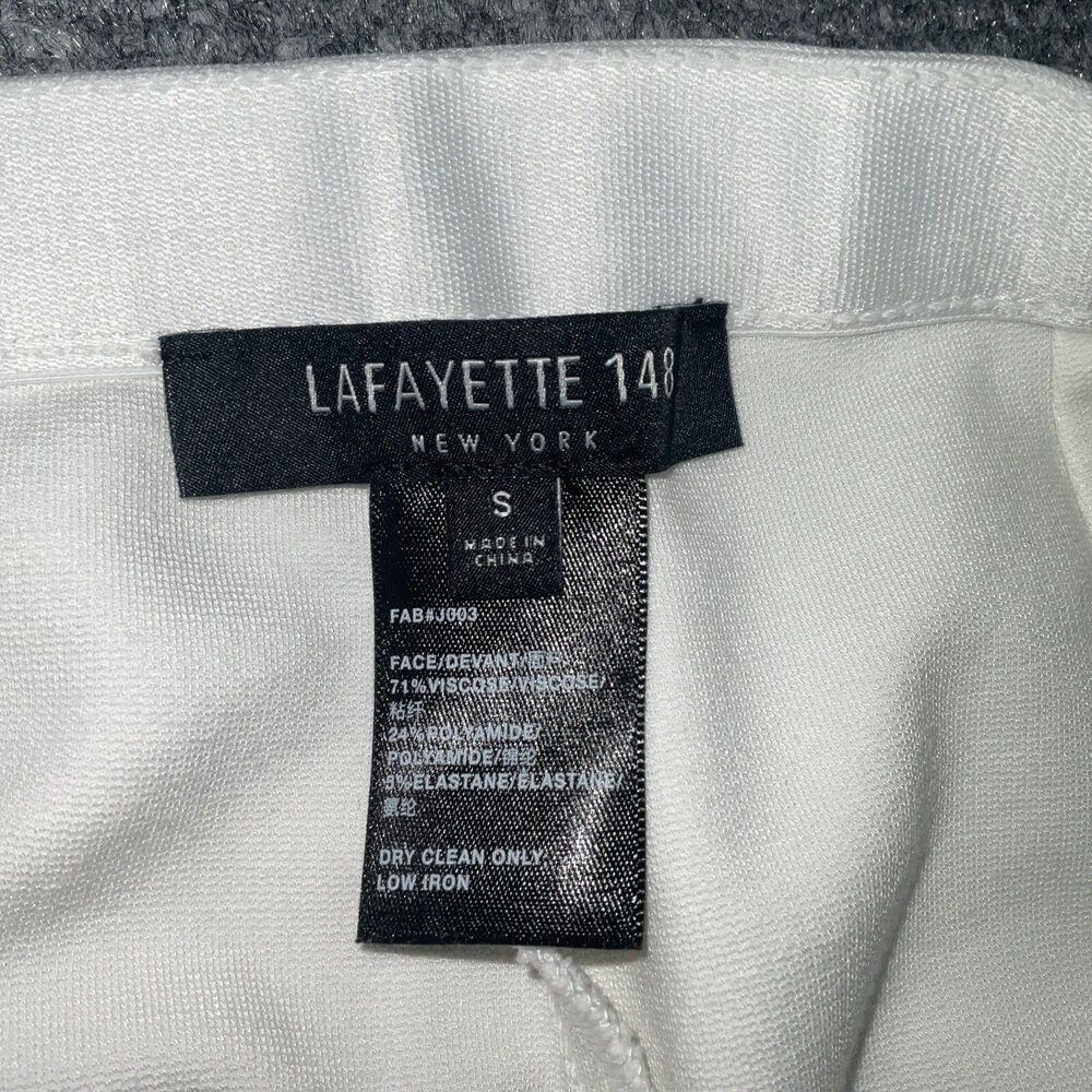 Lafayette Pants Womens Size S Off White Ponte Pull On Crop - Picture 3 of 9